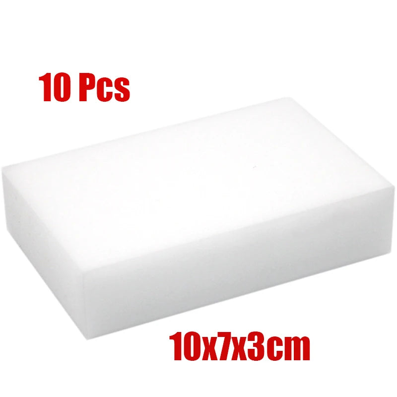 10 Pcs Melamine Magic Sponge Eraser Remove Stains for Car Detailling Cleaning Sponge Kitchen Office Bathroom Cleaning Tools