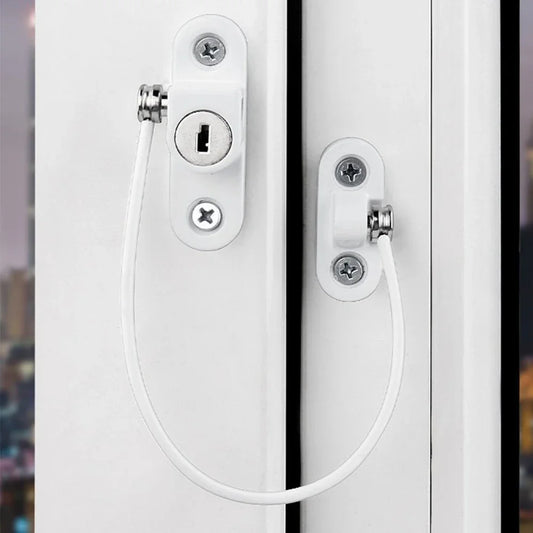 Children Baby Safety Lock Window Door Lock Key Home Security Cabinet Refrigerator Opening Cable Baby Care Kids Safety Lock Latch