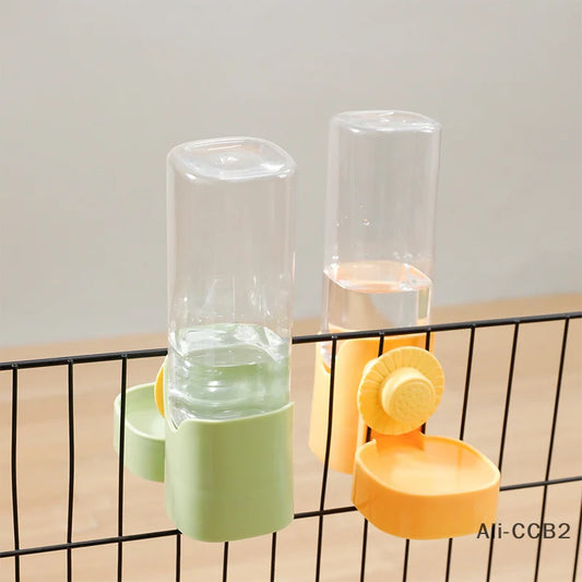 Automatic Pet Feeder Cage Hanging Bowl Water Bottle Food Container Dispenser For Puppy Cats Rabbit Birds Pet Feeding Product