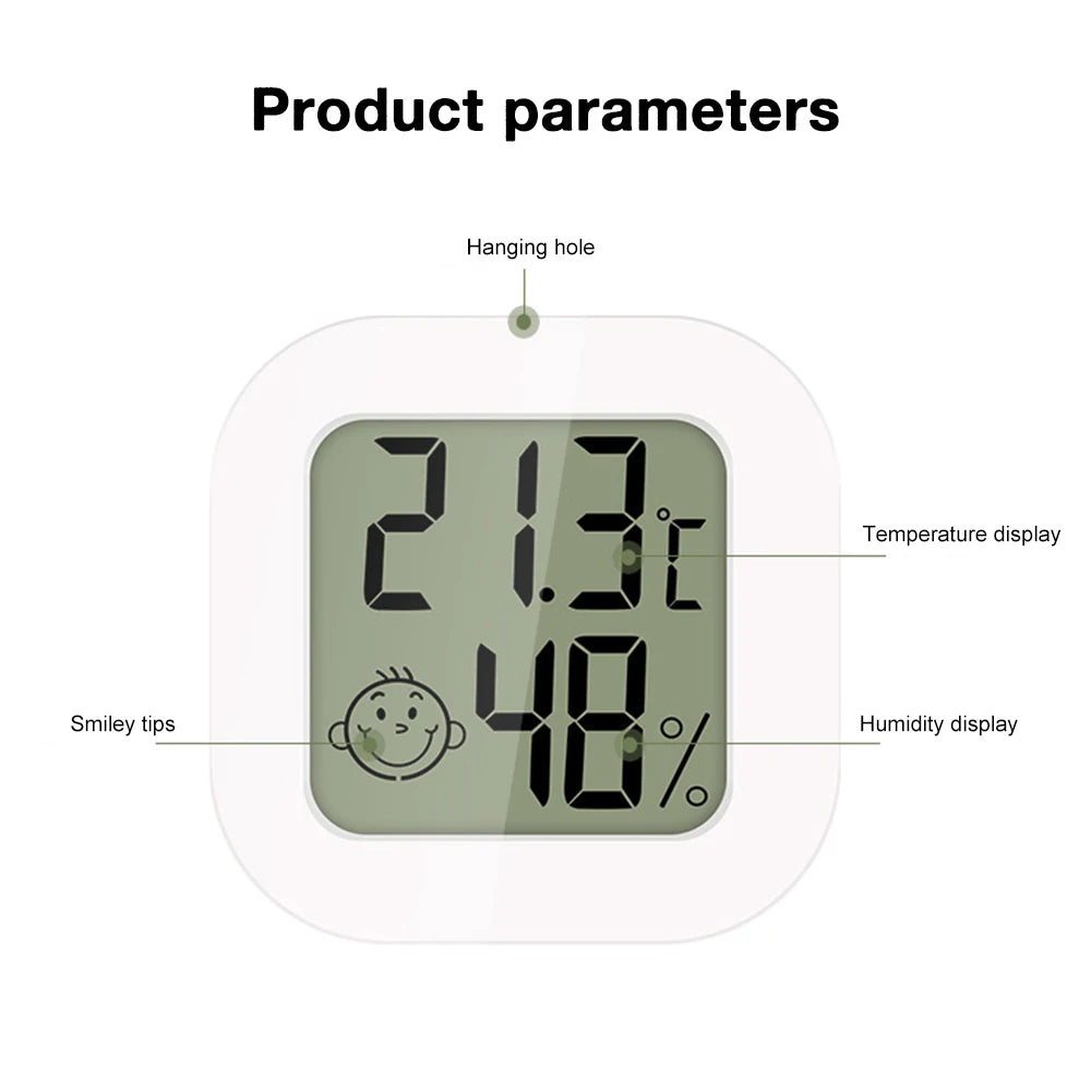 LCD Digital Thermometer Hygrometer Indoor Room Electronic Temperature Humidity Meter Sensor Gauge Weather Station For Home