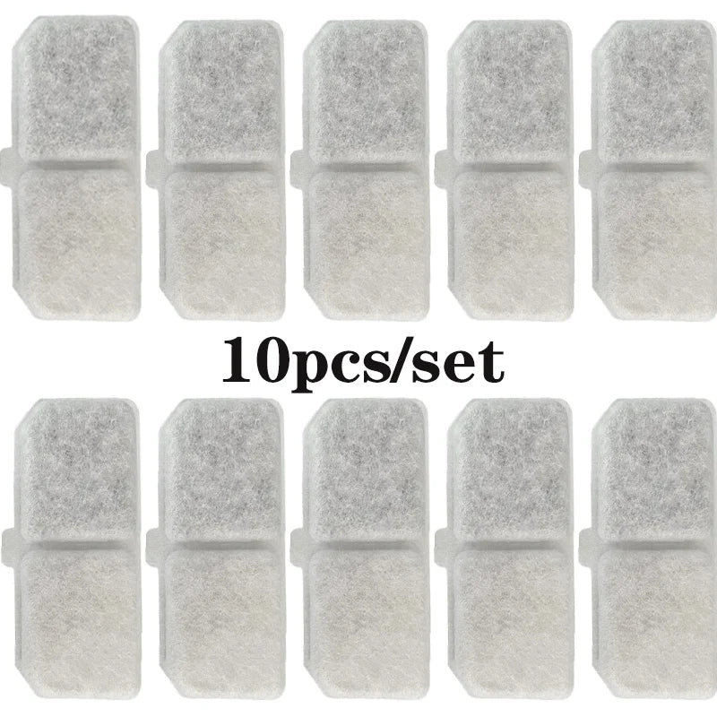 10/5PCS Cat Water Fountain Replacement Filter Elements Pet Drinking Bowl Auto Drinking Filter for Cats Dog