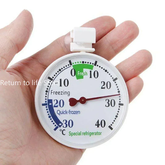 Refrigerator Thermometer Pharmacy Hospital Freezer Cold Storage Pointer Type Temperature Gauge with Suction Cup Thermometer