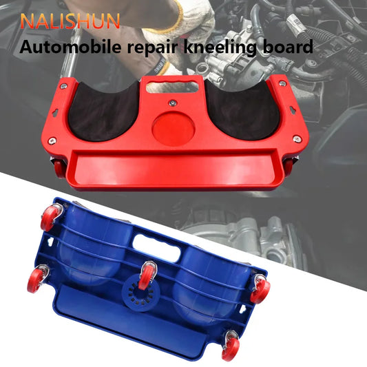 Rolling Knee Protection Pad with Wheels Built in Foam Padded Per for Car Repairman, Fitter, Repairman, Protective Gear Pulley