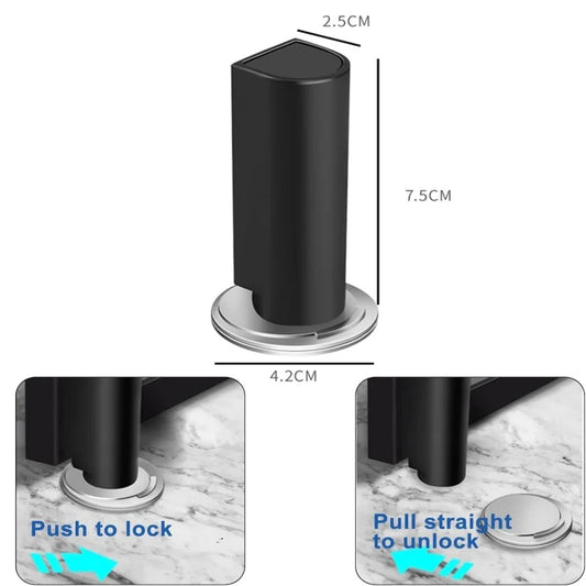 Magnetic Door Stoppers Stainless Steel Door Stops Mute Door Holder Keep Door Open No Drilling Door Stop Heavy Duty Door Suction