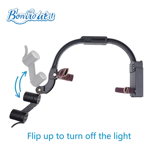 Dental Loupes LED Head Light Lamp With Carton Box 5W Light 2.5X 3.5X Binocular Loupes Dentistry Surgical Headlight