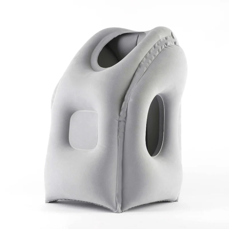 Inflatable Travel Pillow Portable Headrest Chin Support Cushion Airplane Train Office Car Rest Nap Pillow Creative Neck Pillow