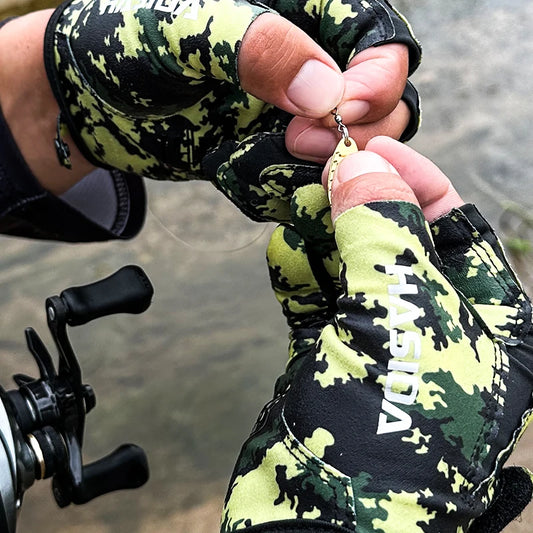 HISTAR Antislippery LA SHIRLEY Fabric Silicone Anti- slippery Strip Abrasion Resistance Multi-Functional Fishing Glove