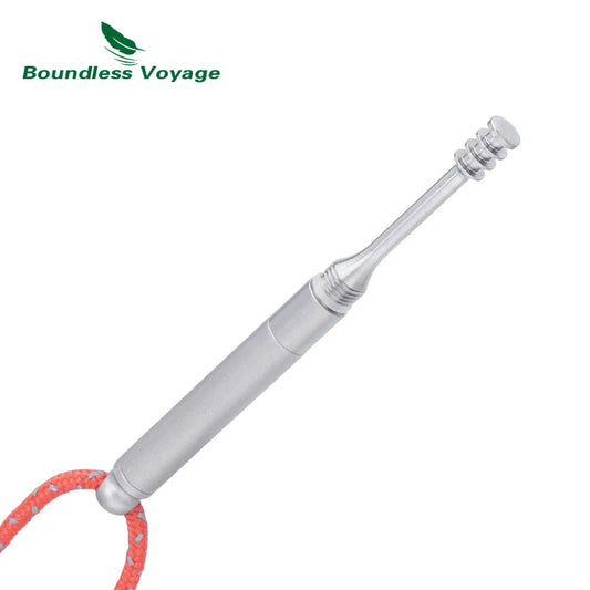Boundless Voyage Portable Titanium Toothpicks Holder Ear Wax Removal Personal Care Tools Outdoor Multifunctional Tools Ti9008O