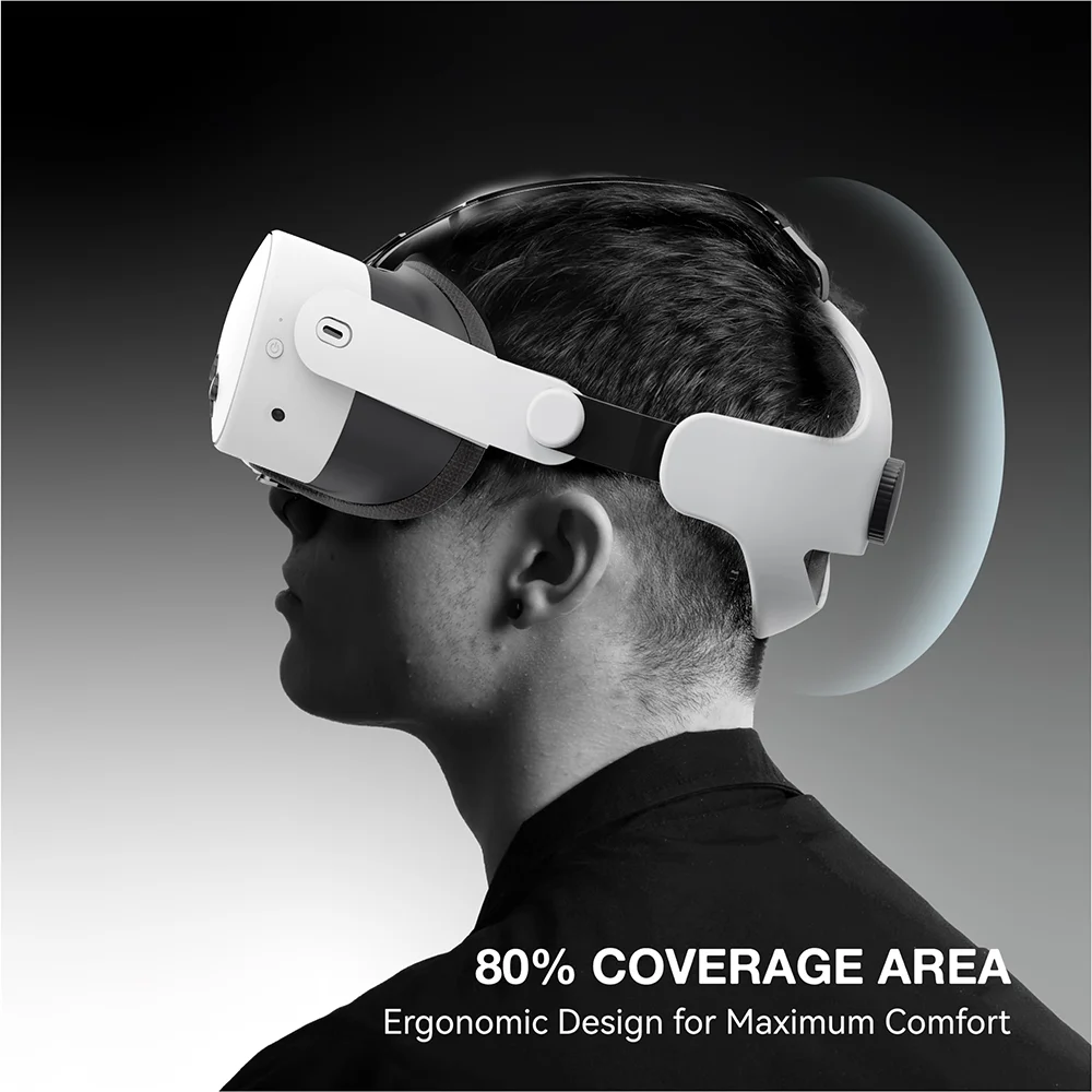 Reversible Elite Headset For Meta Quest 3s Ultra Lightweight Decompression Headset Adjustable Headband VR Headset