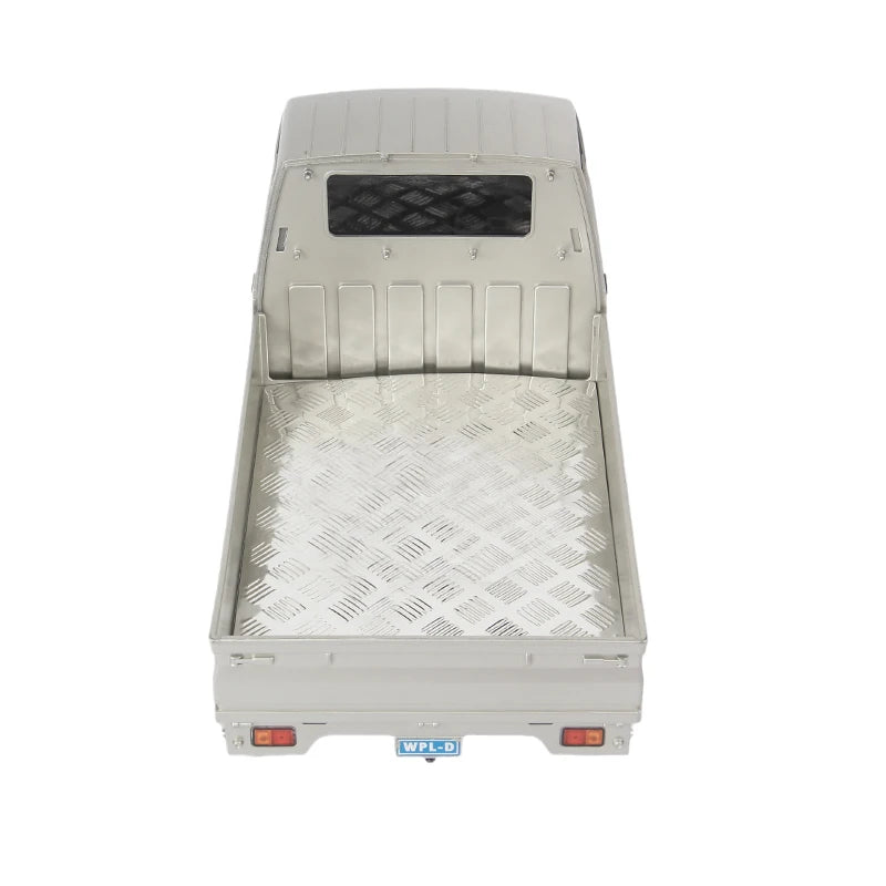 for WPL D12 1/10 RC Car Upgrade Parts Rear Trunk Cover Skid Plate Anti-Slip Board Decorative Plate Accessories