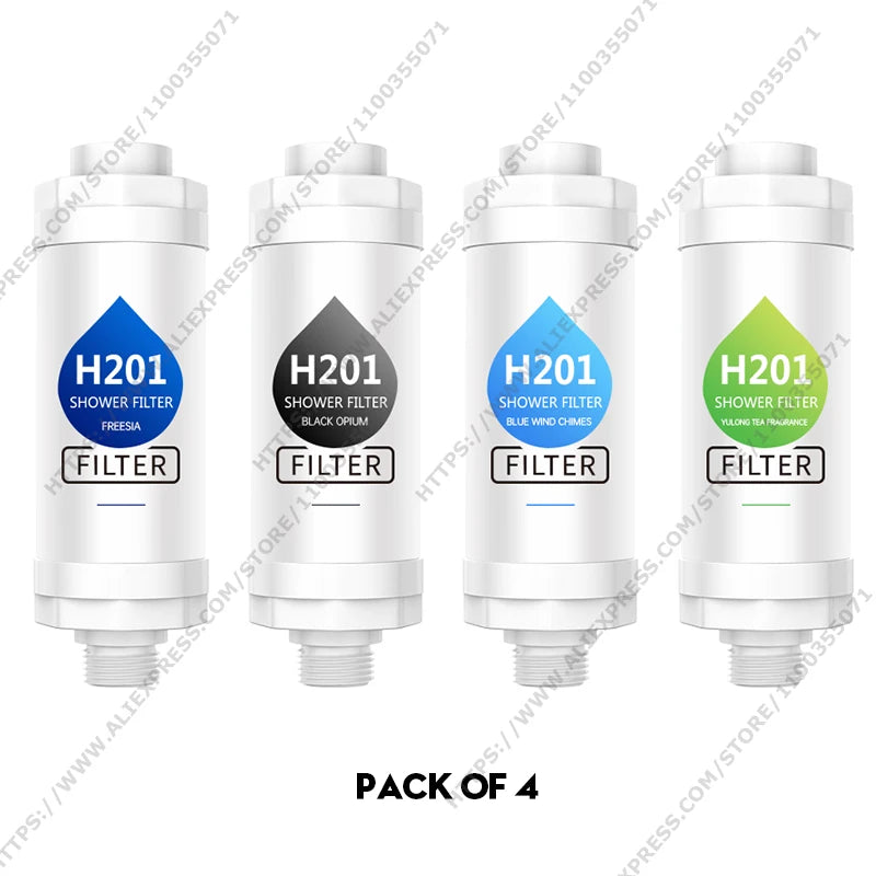 Vitamin C Shower Head Filter,Scented Bathing Shower Filter,Chlorine Removal Water Softener ,Natural Vitamin C Shower Filter