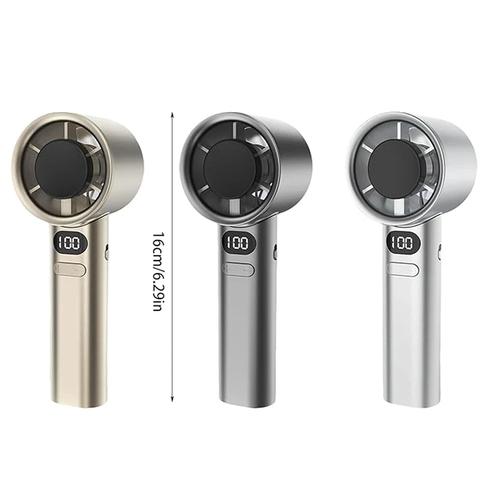 Xiaomi Portable Handheld Fan 120 Wind Speed Mini Leafless Handheld Fan USB Charging Fan Electric Charging