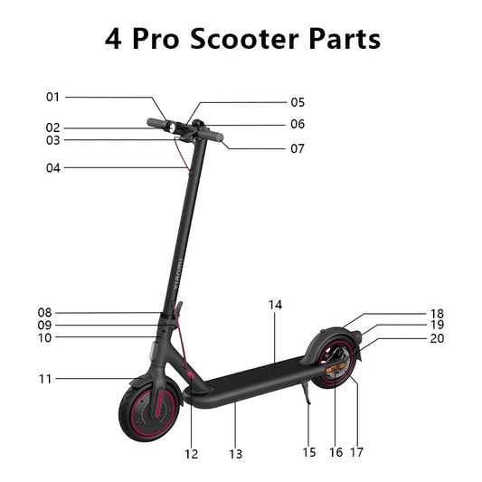 Xiaomi 4Pro Scooter Parts Various Repair Spare Parts For 4Pro MI4 Pro Electric Scooter Replacement Aceesoories Parts