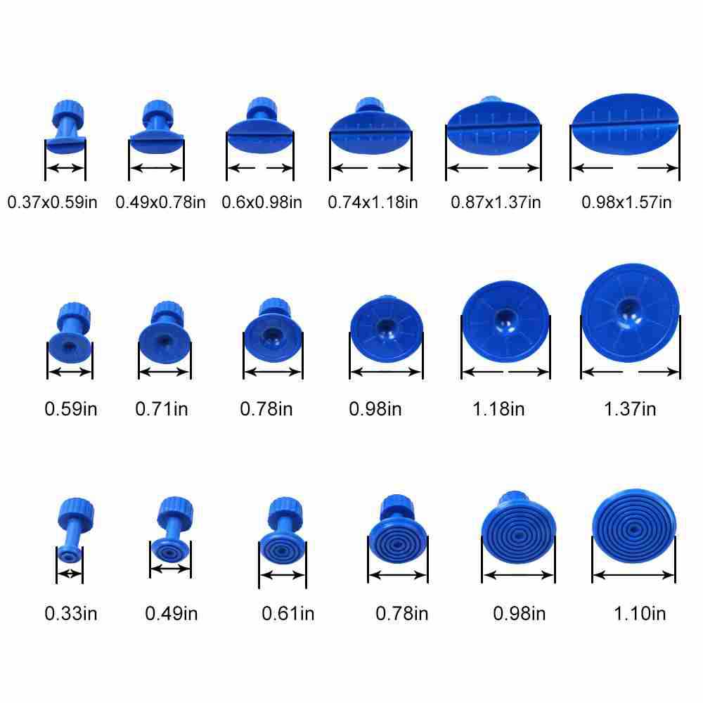 Car dent repair tool repair sheet metal equipment 19 piece set Car hail repair tool gasket set