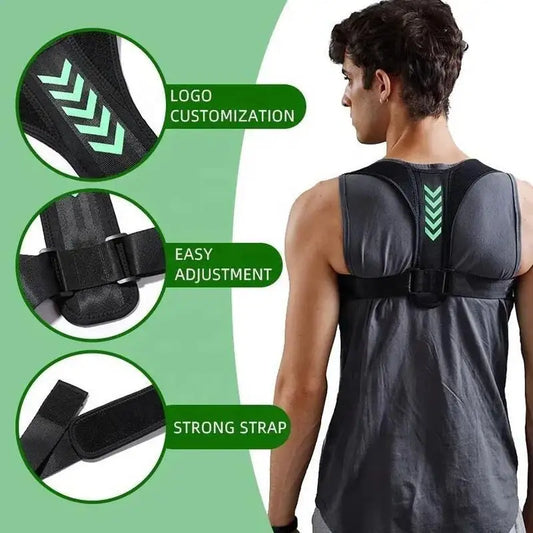 Adjustable Posture Corrector for Adults & Teens, Hunchback Correction Belt Back Support Brace Improve Sitting Standing