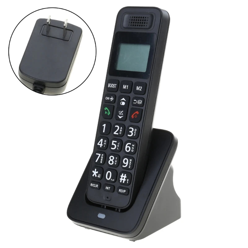D1018 Handheld Wireless Phone Home Telephone with Clear Sound Quality and Low Radiation for Families