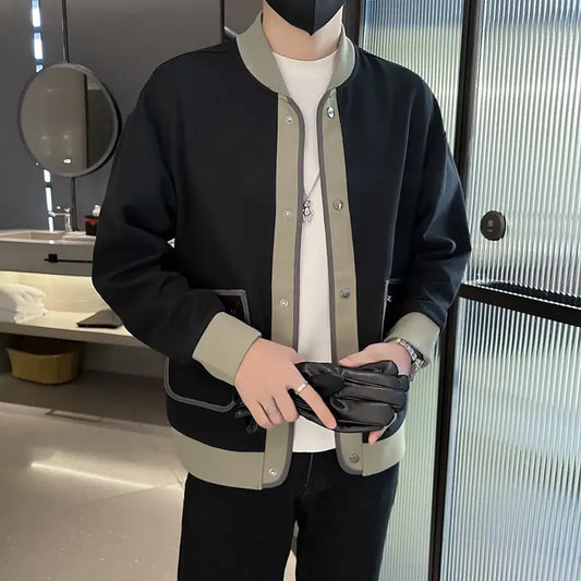 Oversize Male Baseball Coats Color Matching Men's Bomber Jackets Original Brands Vintage New in High Quality Harajuku Casual Y2k