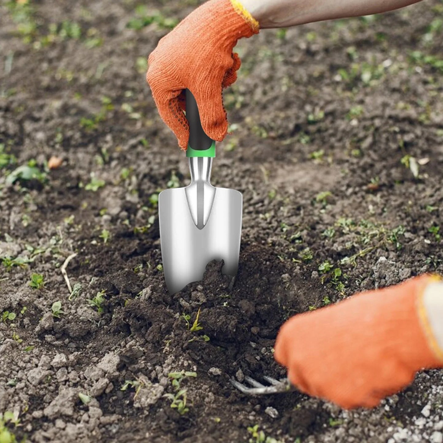 Gardening tools set-8 pieces of green gardening tools,professional garden pruning shears ergonomic manual trim tool set