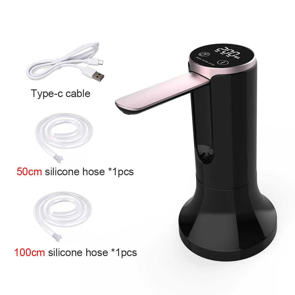Electric Water Gallon Bottle Pump Foldable Automatic Water Dispenser 19 Liters Bottle Rechargeable Desktop Drinking Water Pump