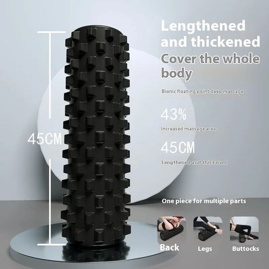45cm Fitness Foam Roller Yoga Column Muscle Relaxation Massage Roller Pilates Exercicios Equipment Back Roller Massage Stick