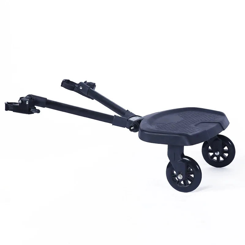 Innovative Baby Stroller Add - on: Auxiliary Pedal & Seat Combo for Hassle - Free Outings with Two Kids
