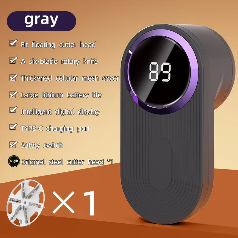 Lint Remover for Clothing LED Digital Electric Pellet Fluff Remover USB Rechargeable Fuzz Fabric Shaver Sweater Dropshipping