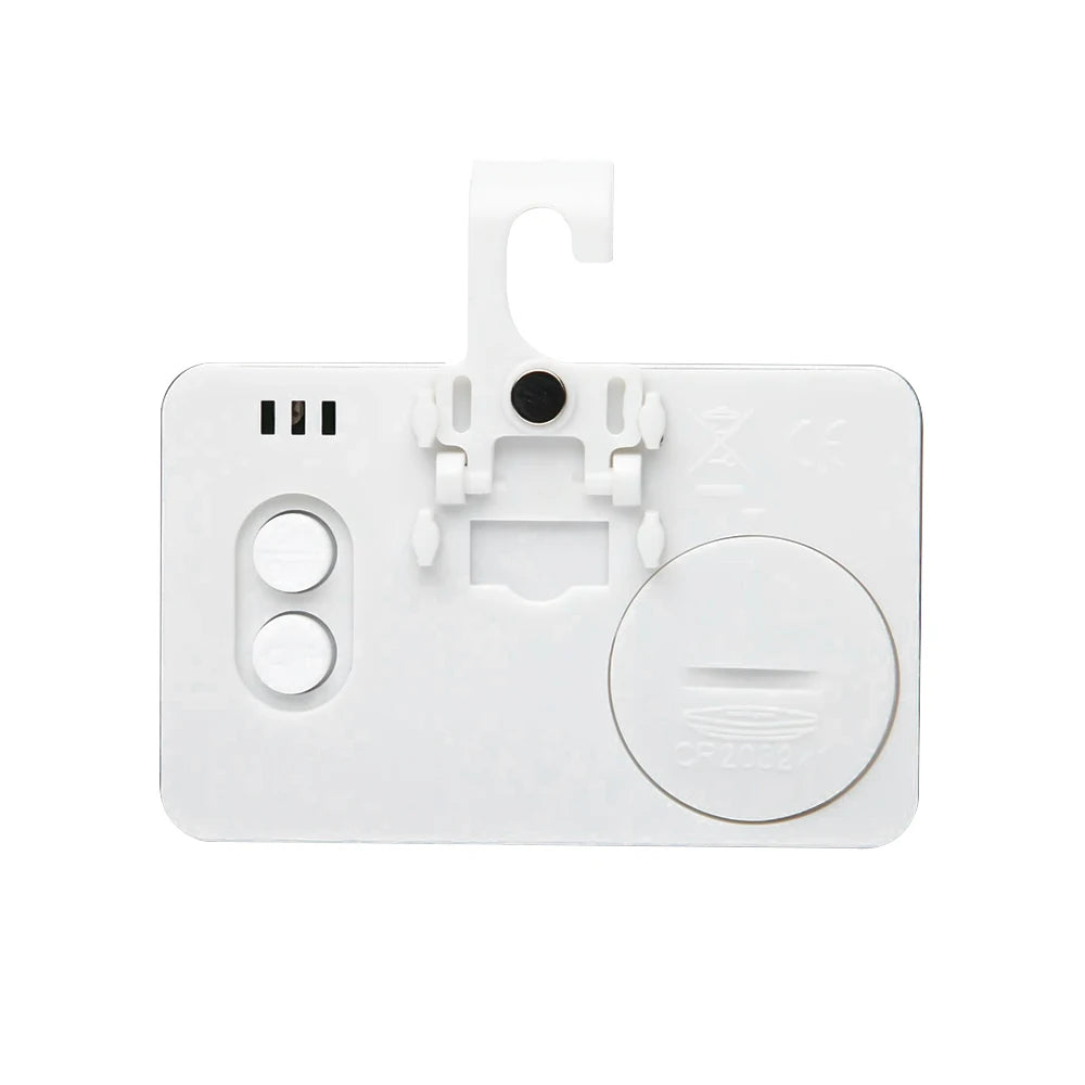 Digital Refrigerator Thermometer Waterproof Room Thermometer Fridge Alarm Thermometer Hygrometer with Hook Convertible