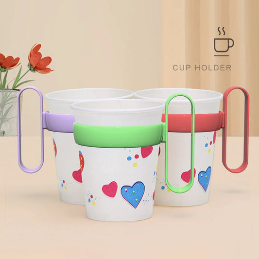 10pcs Simple Fashion Anti-Scald Cup Holder Easy Carrying Spill-Proof Cup Holder For Home/Office Kitchen Gadgets