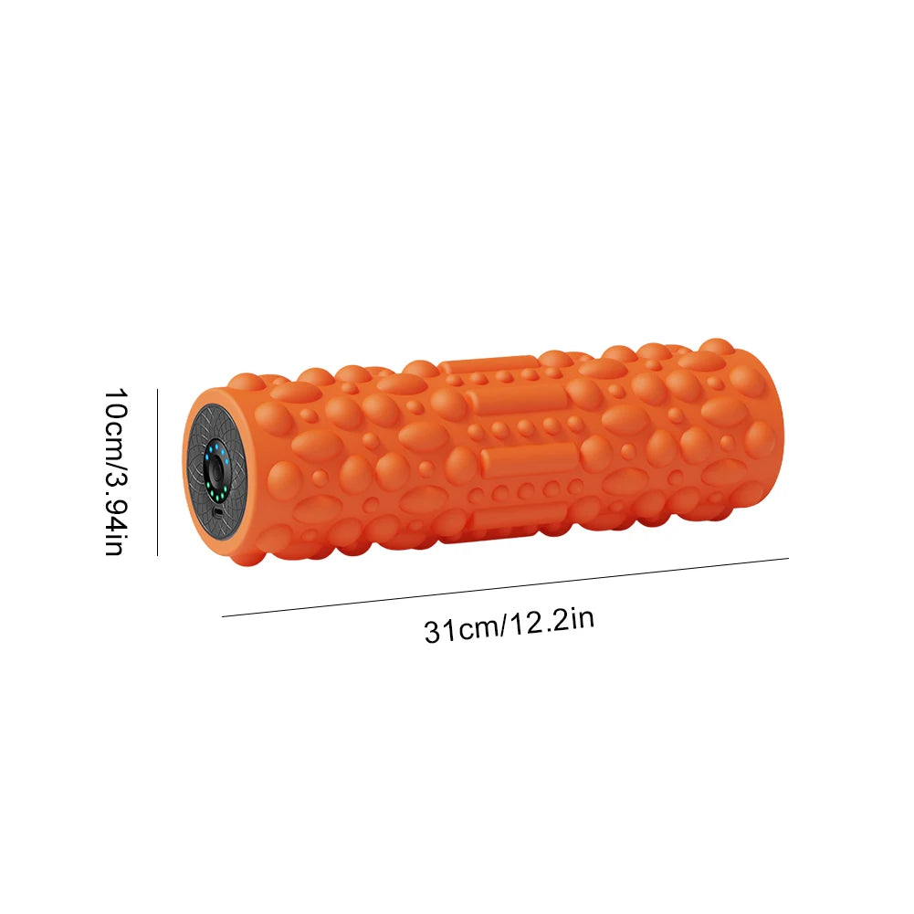 Electric Vibrating Foam Roller Yoga Column Rechargeable Exercise Roller 5 Modes Muscle Roller for Yoga Pilates
