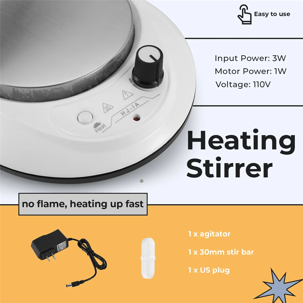RA-Heating Stirrer Magnetic Agitator Stirrer Hotplate Aborator Stirring Machine with Stir Bar Laborator Stirring Us