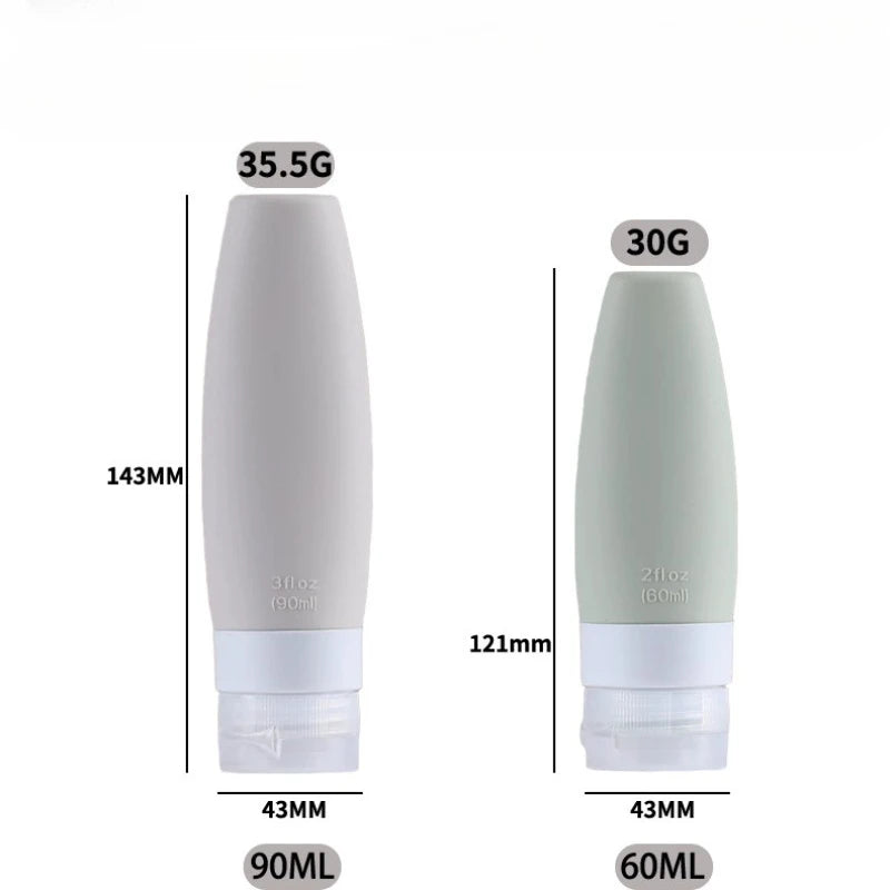 New Leak Proof Travel Bottles Set Travel Containers for Travel Size Toiletries Portable Quart Bag Storage Shampoo Lotion