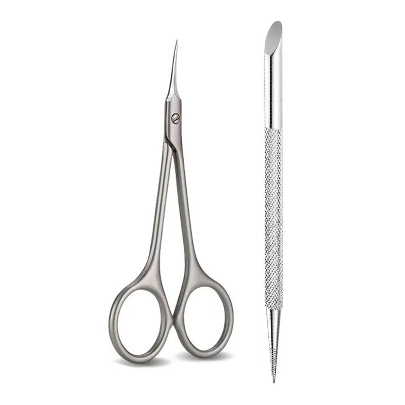 Stainless Steel Manicure Scissors for Nail Care Cuticle Nipper Dead Skin Remover Scissors Nail Art Cuticule Cutter Beauty Tool
