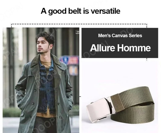 Men Belt Army Outdoor Hunting Tactical Belt Belt Versatile Nylon Canvas Pant Belt Casual Belt for Men for Nylon Male Luxury Belt