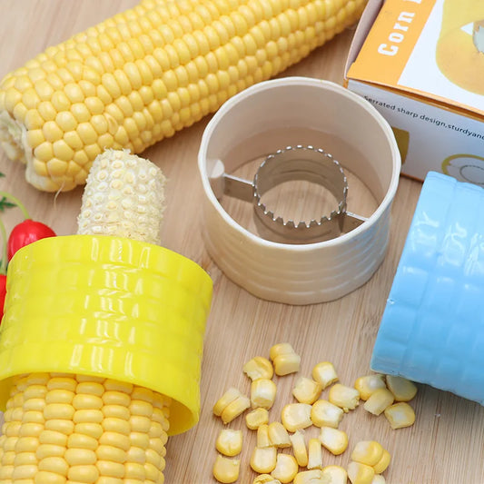 Stainless Steel Corn Thresher Fruit Vegetable Tools Easy Peeling Corn Thresher Peeler Corn Cob Remover Kitchen Accessories