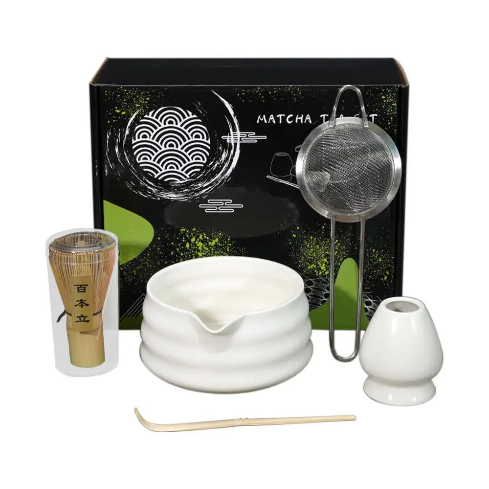 Japanese Tea Set 5-Piece Authentic Matcha Set Professional Matcha Whisk Set Matcha Kit For Matcha Lovers Novices Family Friends