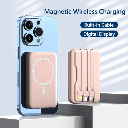 Magnetic Power Bank 20000mAh 10W Wireless Fast Charging Portable Battery Magsafe Powerbank for iPhone 16 14 15 pro Huawei Xiaomi