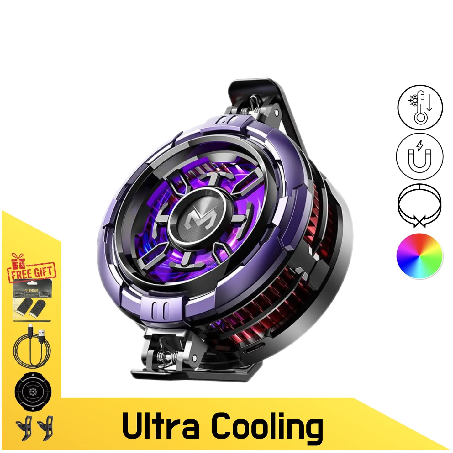 MEMO CX08, 2 in 1 Thermoelectric Phone Cooler and Wireless Charger, Semiconductor-Based, for iPhone & Android Phones