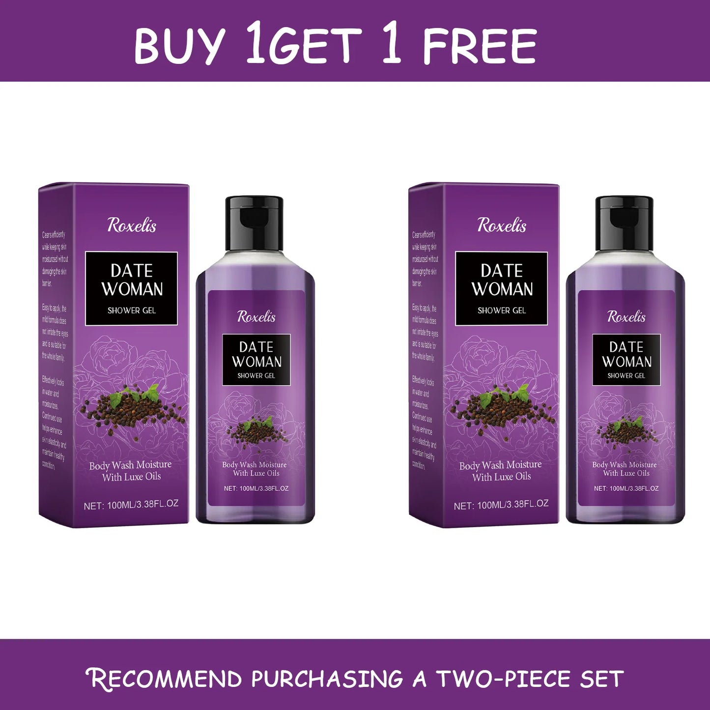 Herbal Floral Warm Nourishing Shower Gel Long-Lasting Jasmine Fragrance Moisturizing Clean Skin Care Bath Gel