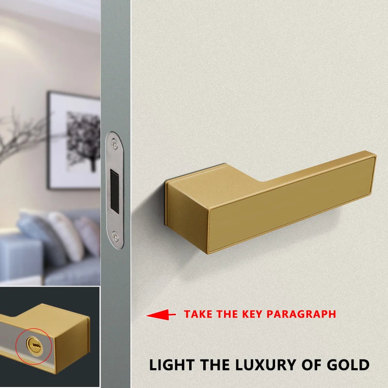 TOPKNORR Room Door Lock Indoor Magnetic Mute Ecological Door Lock Wooden Door Bedroom Toilet Household Door Lock Door Handle