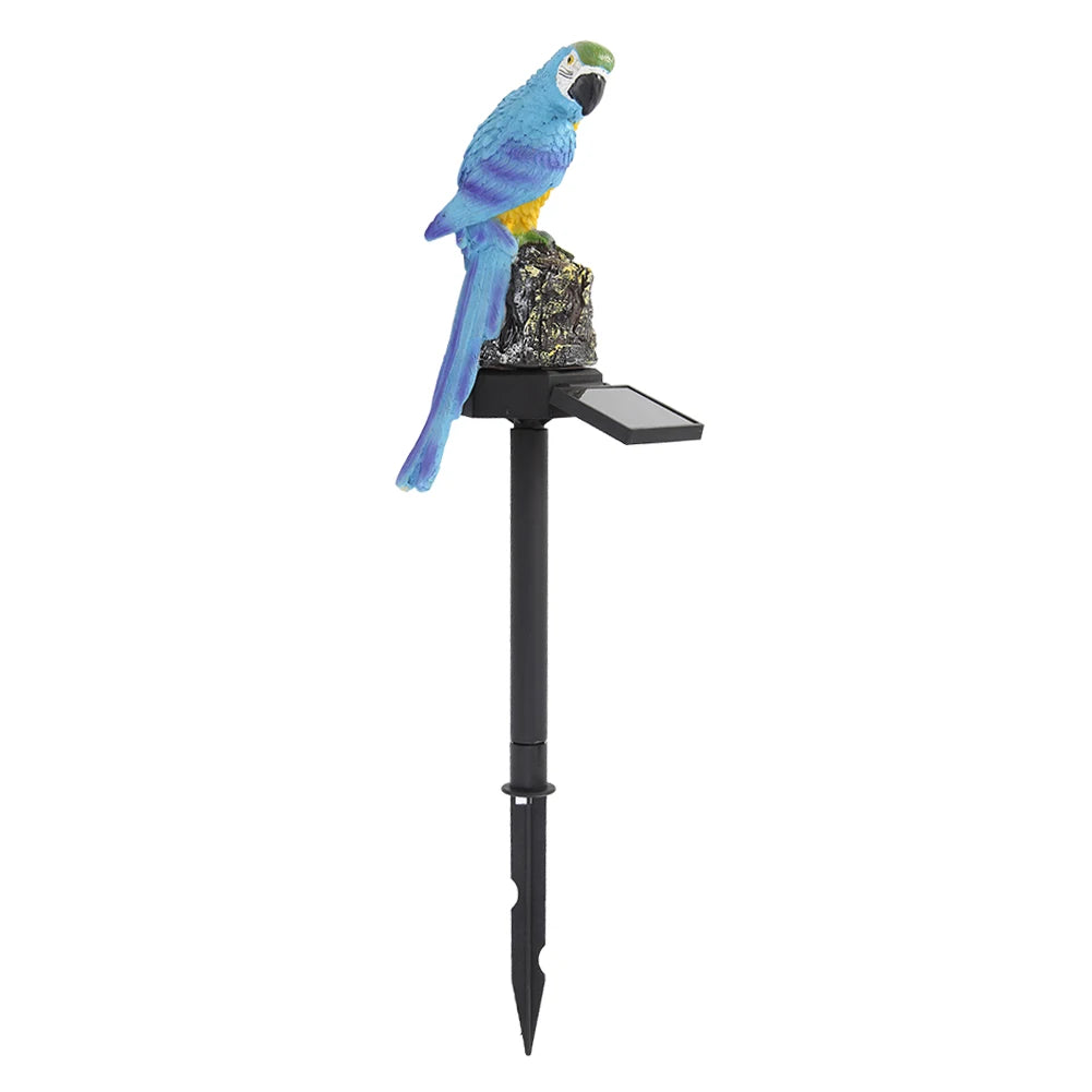Solar Power LED Parrot Lawn Light Outdoor Waterproof Garden Yard Decorative Lamp