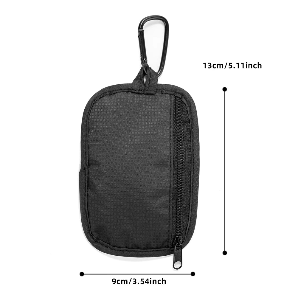 RFID Blocking Wallet Card Case with Buckle Anti-Theft Protection Travel Pouch for Credit Cards and ID