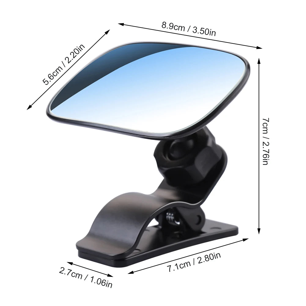Baby Car Mirror Safety Car Seat Mirror For Rear Facing Infants Clip-On 9D Convex Mirror Wide Clear View For Car Seat Stroller