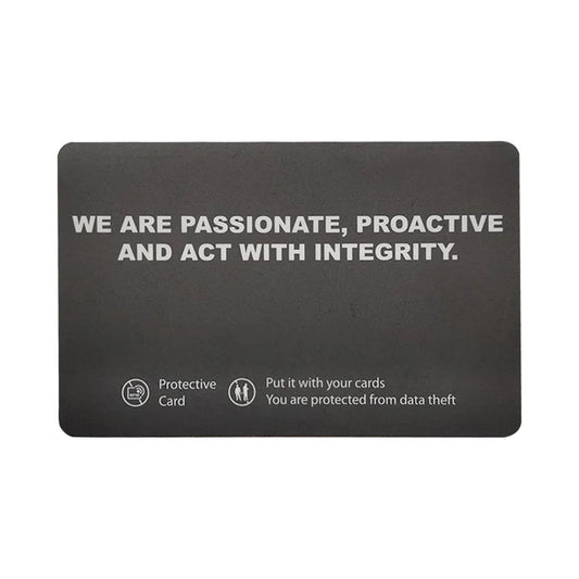 5Pcs RFID Blocking Card One Card Protects Entire Wallet NFC Signal Blocking Card Ultra Thin Portable Credit Card Protector