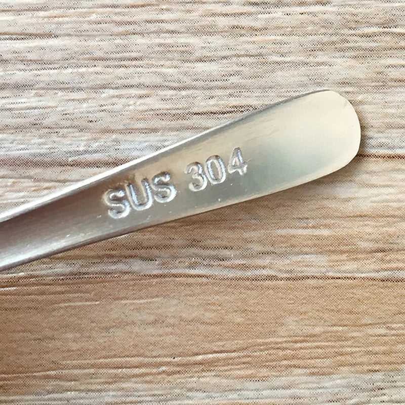 Stainless Steel Coffee Spoon Tableware Household Seasoning Spoon Creative Short Round Dessert Spoon Mixing Spoon