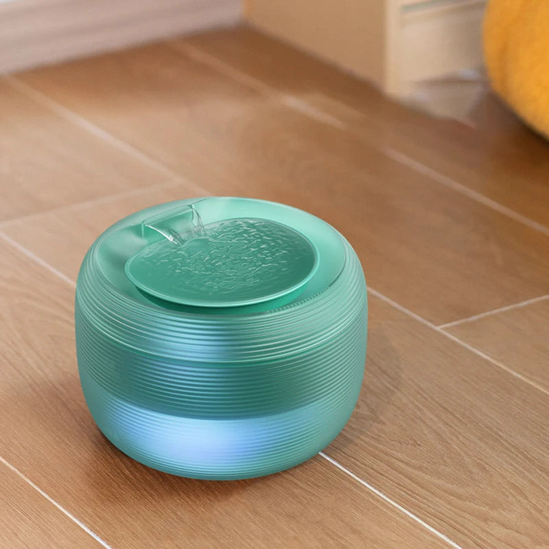 2.5L Extremely Quiet Cat Water Dispenser Pet Water Fountain for Cats and Dogs Built-in LED Light
