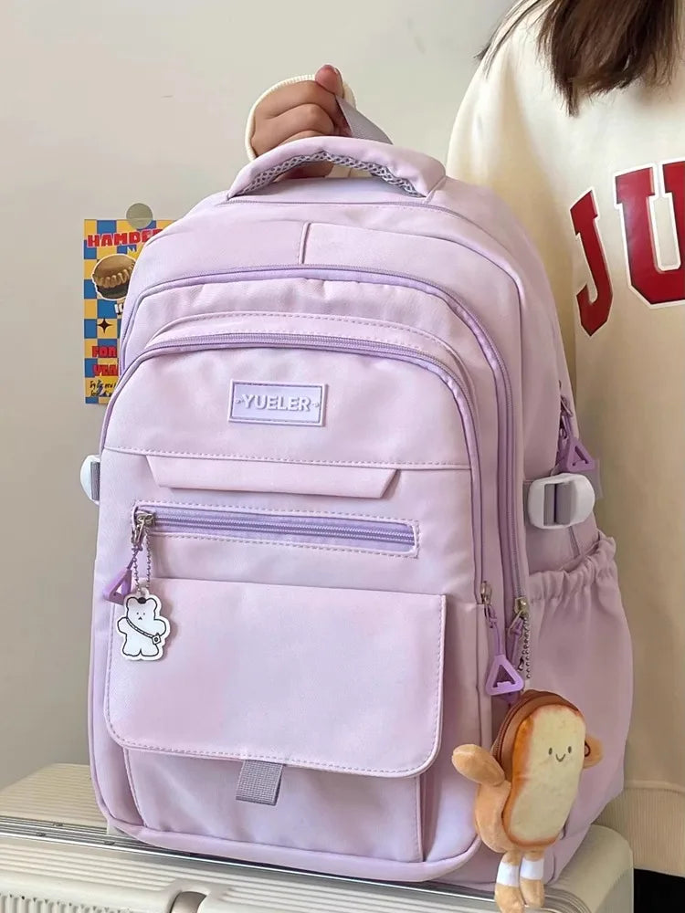 Japanese style Junior High School Large Capacity Backpack High School Student school bags Simple and Versatile Laptop Backpacks