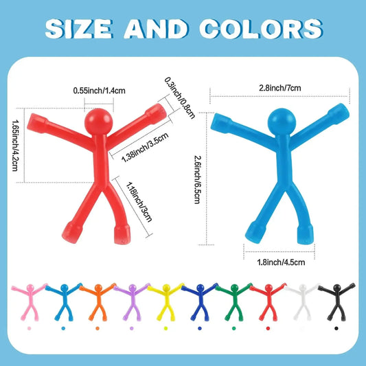 Fridge Magnets Man, Humanoid Magnetic Toys for Fridge, Magnetic People Mini Humanoid Colorful Magnetic Toy for Locker, Office