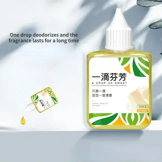 One-Drop Fragrance Air Freshener - 5s Odor Removal, Concentrated Multi-Scene Deodorant for Toilet/Drain/Pet Bed