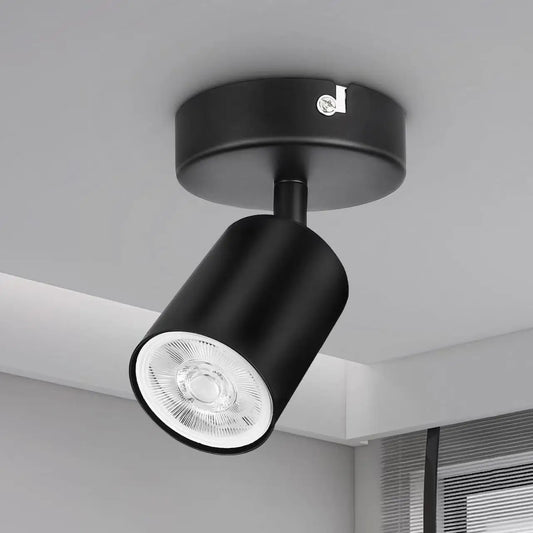 Modern LED Ceiling Light - GU10 Wall Light Black - Energy Saving, Living Room, Bedroom, Kitchen, Easy Installation, Bulb Not In