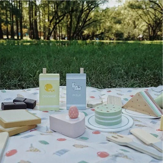 Educational Toys Simulation Medical Tool Medical Storage Bag Nurse Accessories Set Toy Gift for Kids Wooden Pretend Play Doctor